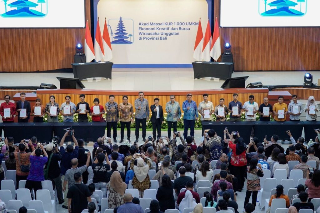 Akad Massal KUR 1.000 UMKM, BRI bersama Pemerintah Dorong Penguatan Ekonomi Kreatif di Bali : Okezone Economy