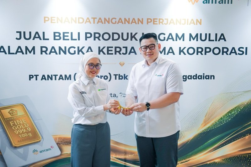 Perkuat Emas Nasional, Pegadaian dan ANTAM Jalin Sinergi Perdagangan Logam Mulia : Okezone Economy