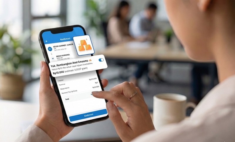 Transfer Sekaligus Nabung Emas di Fitur Toggle BRImo, Mulai dari Rp10 Ribu Saja : Okezone Economy