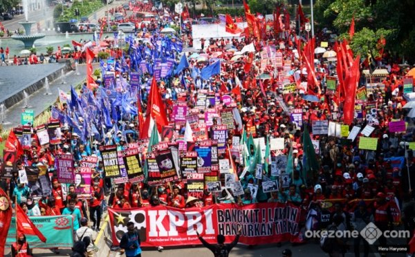 Ribuan Buruh Siap Demo di Kantor Purbaya, Tuntut Pajak JHT Dihapus : Okezone Economy