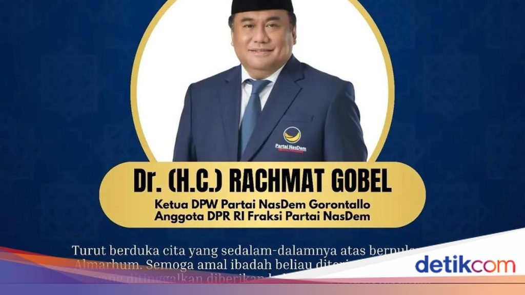 Profil Rachmat Gobel Anggota DPR yang Meninggal Dunia Hari Ini